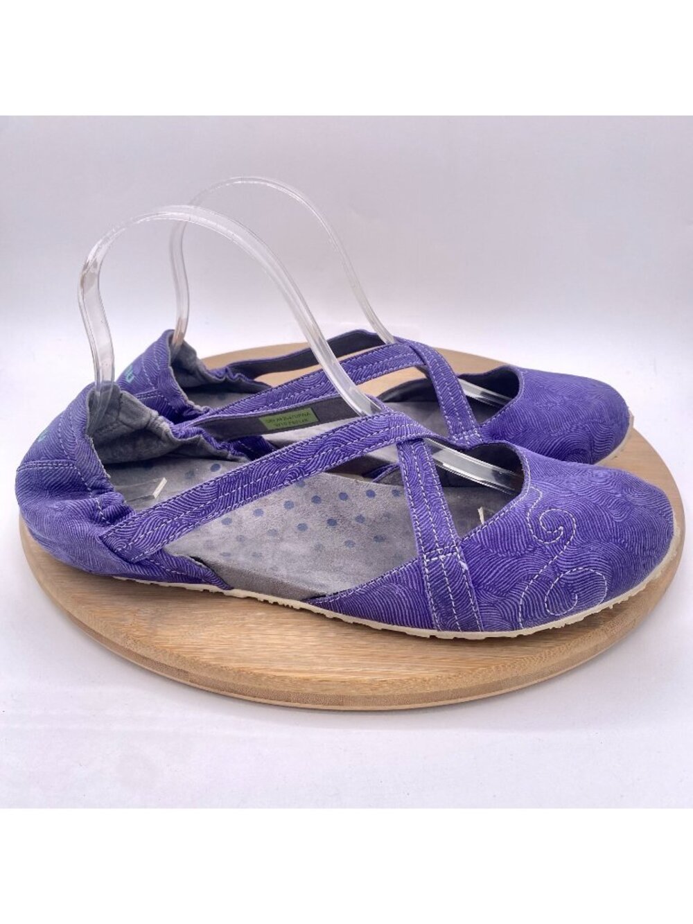 Ahnu Shoes Womens 10 Purple Nylon Mary Jane Sporty Ballet Flats Outdoor - Picture 1 of 11